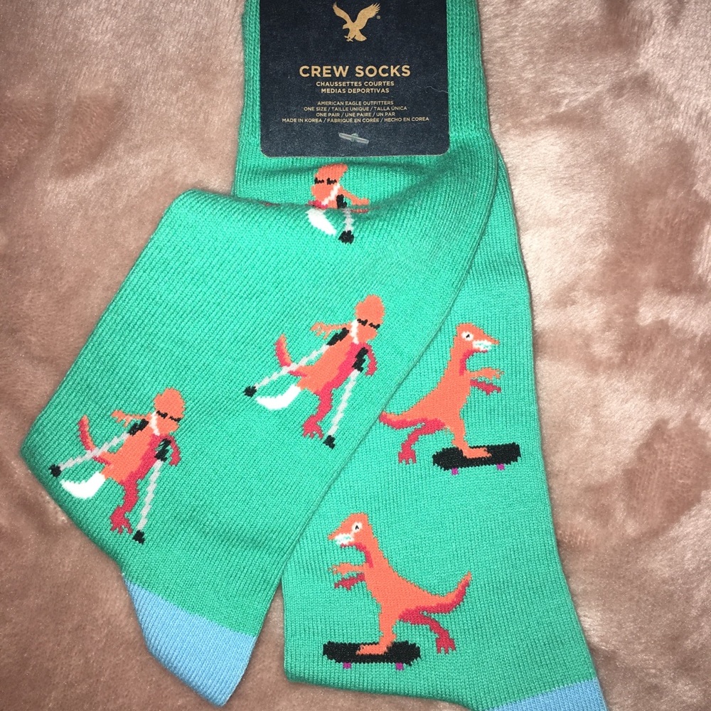 American Eagle T-Rex Crew Socks